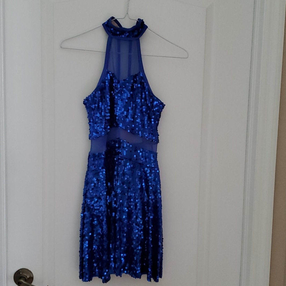 Sequin Blue Dress